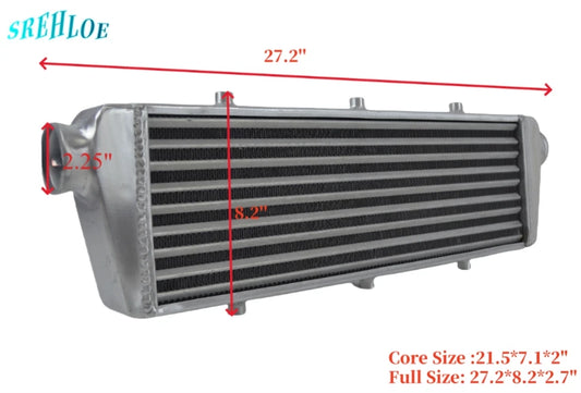 Universal Turbo Front Mount Intercooler for Nissan Armada, Audi S5, Dodge Charger (2017–2018)