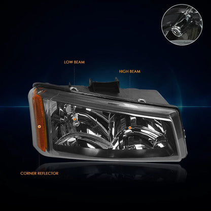 Amber Side Corner Headlight Lamp for 2003-2006 Chevy Silverado/Avalanche