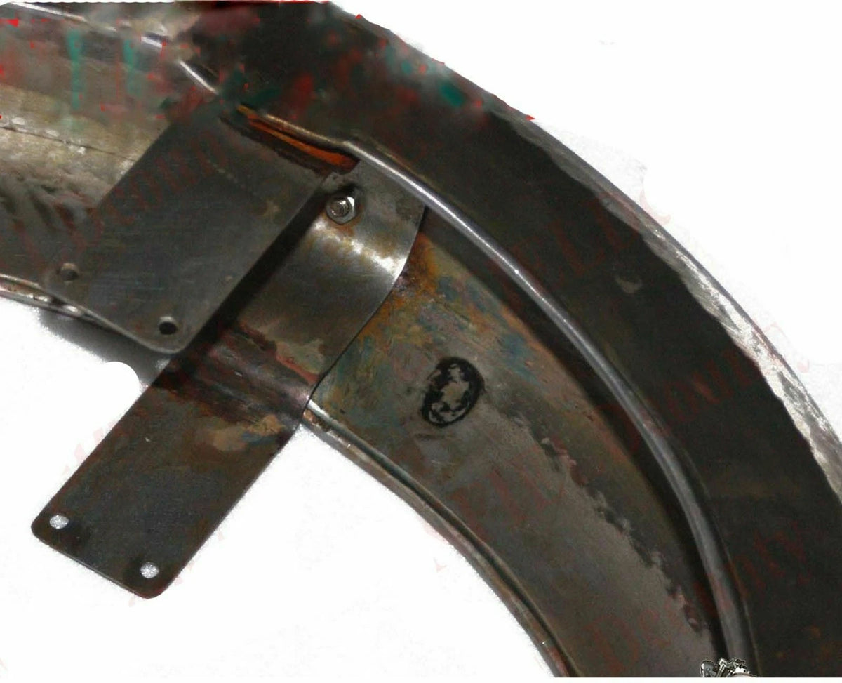 Mudguard Set for Norton Featherbed Frame (Raw Steel, Front & Rear)