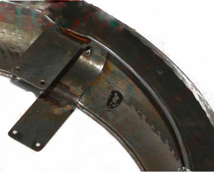 Mudguard Set for Norton Featherbed Frame (Raw Steel, Front & Rear)
