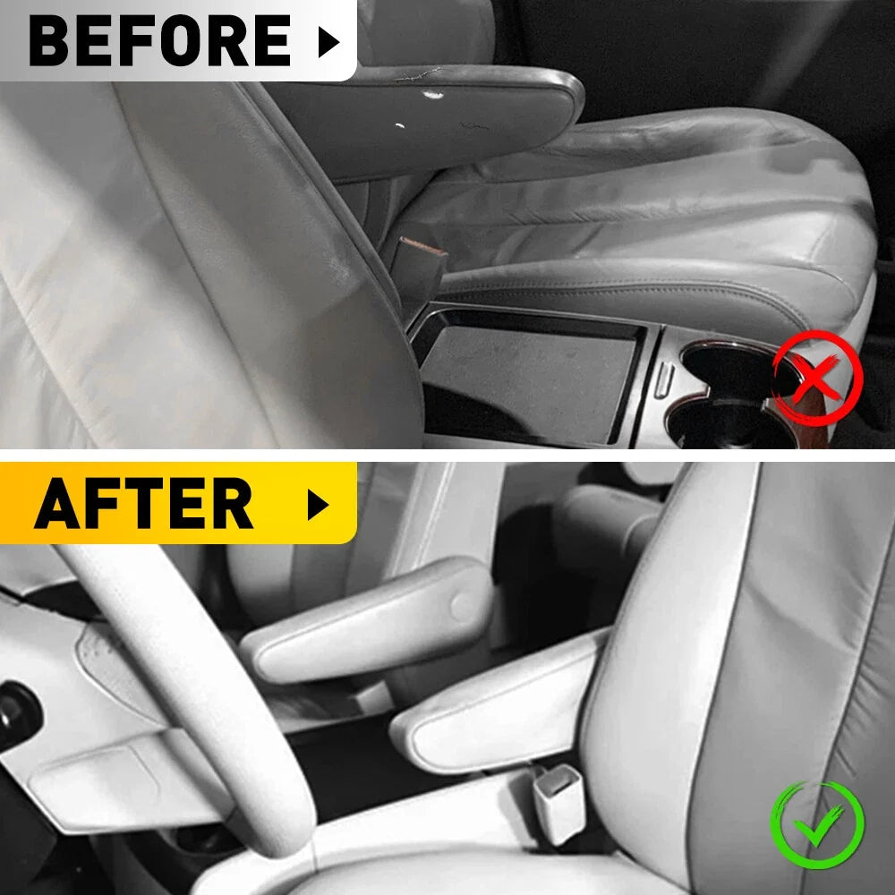 Driver & Passenger Seat Armrest Cover in Leather for 2011-2017 Toyota Sienna