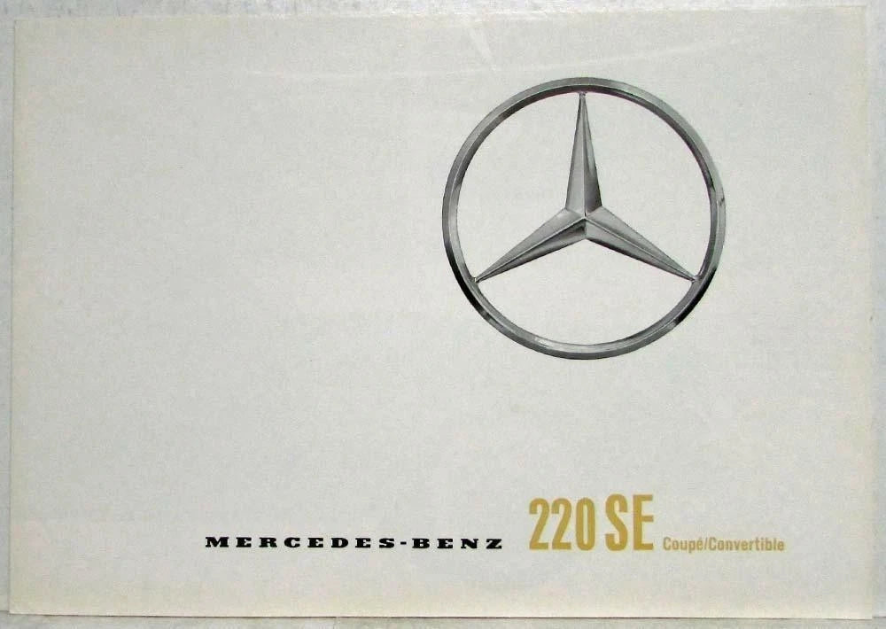 Sales Folder for Mercedes-Benz 220SE Coupe/Convertible (1962)