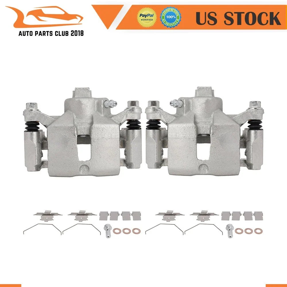 Pair of Brake Calipers with Bracket for Chevy Impala (2000-2010)