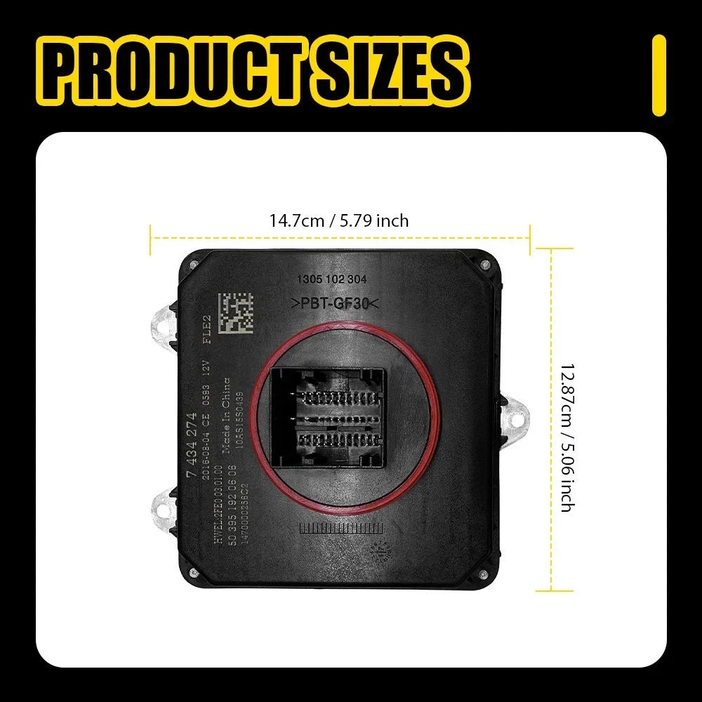 LED Headlight Ballast Control Module for BMW X5 X6 430i 440i (2016-2020)