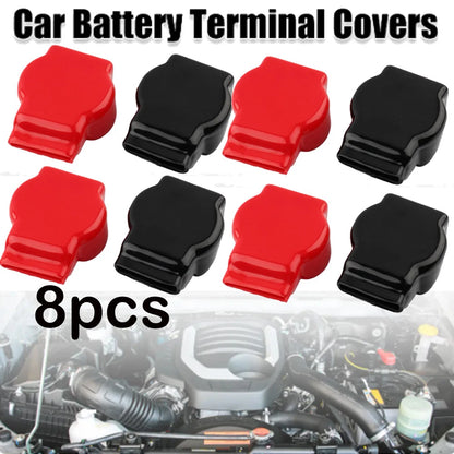 8 pcs Battery Terminal Covers for Car Top Post (Positive Negative)