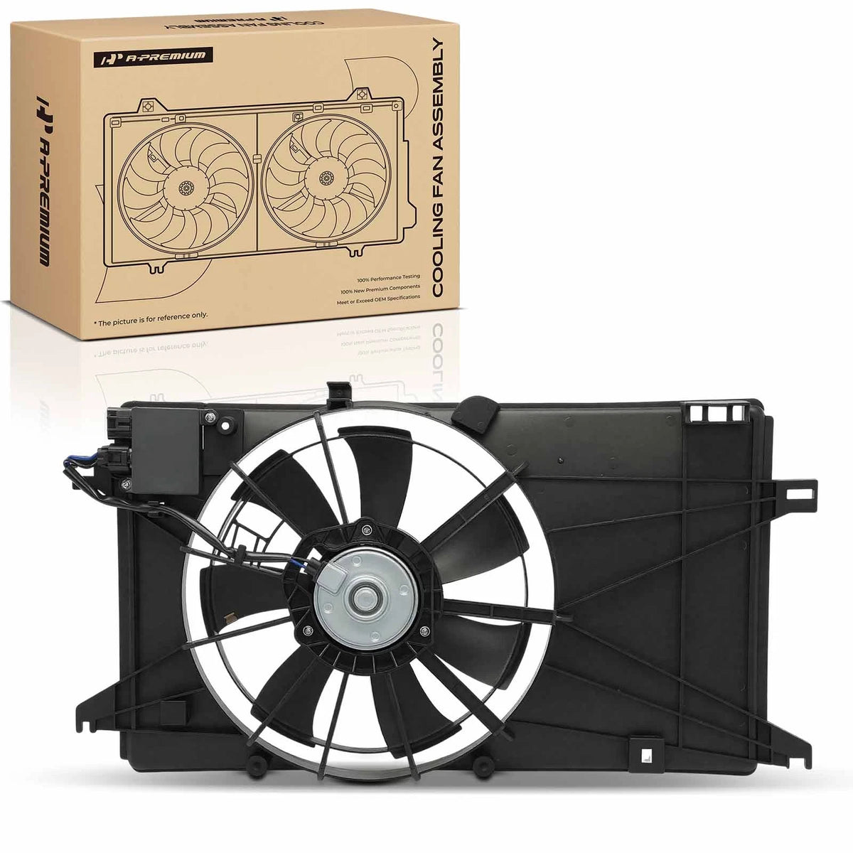 Cooling Fan Assembly w/ Shroud & Controller for Mazda 5 (2006–2010) LFB715025B, LFB715025C, MA3115137, 621075