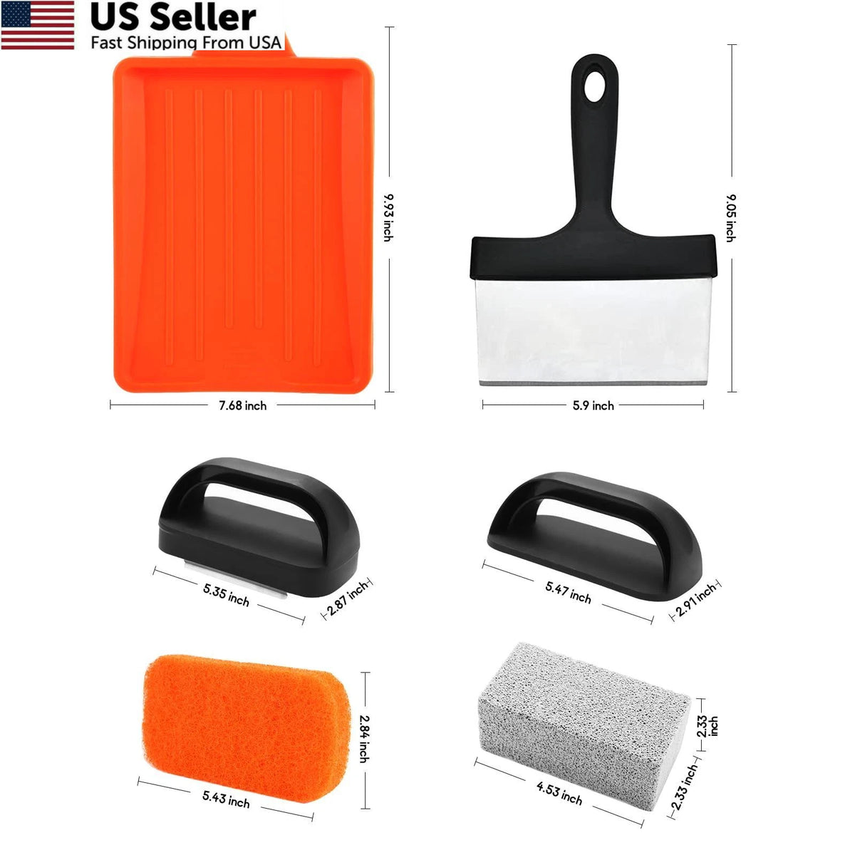 18-Piece Griddle Cleaning Kit for Blackstone Flat Top Grill