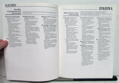 Caterpillar 375 375L Excavator Specifications Brochure