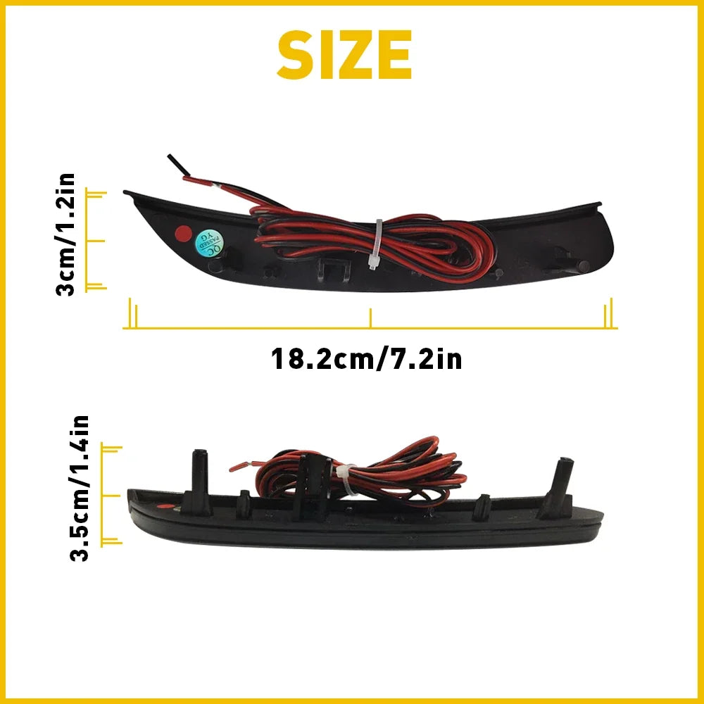 Amber LED Side Corner Marker Lights Set for 2011-2014 Chrysler 200
