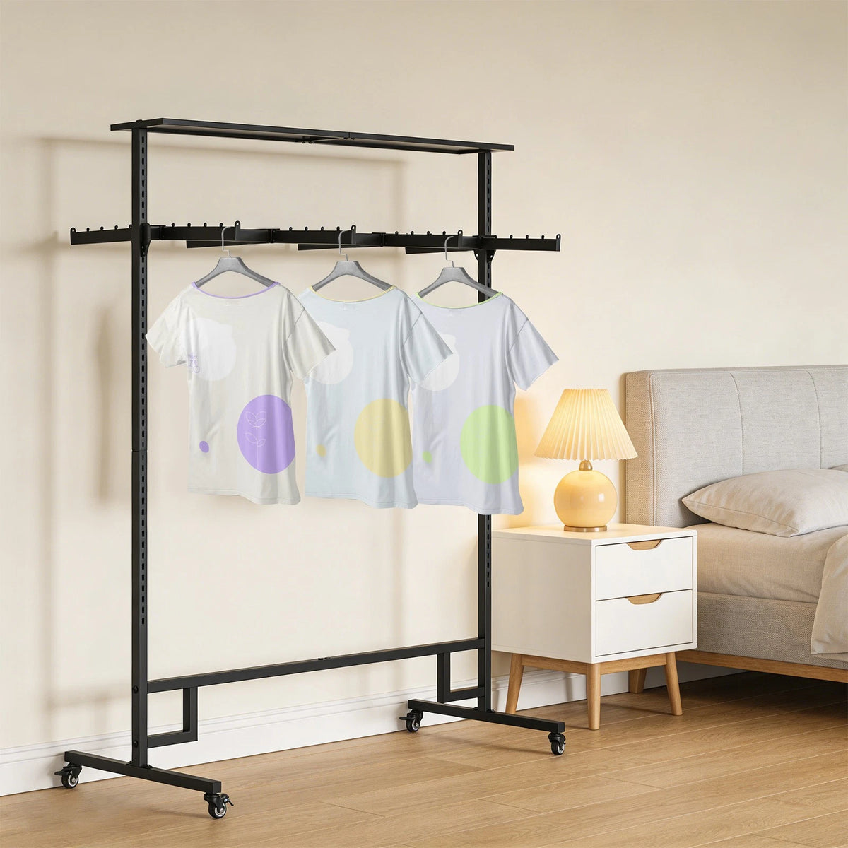 8 Arm Clothing Display Rack for Garment Storage