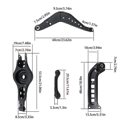 8Pc Control Arms with Bushings for Chevrolet Malibu (2016–2023)