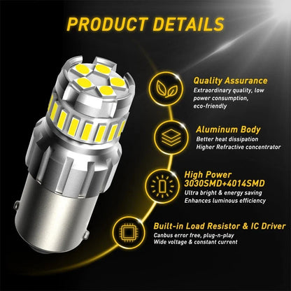 AUXITO 1156 LED Reverse Light Bulbs - Set of 2