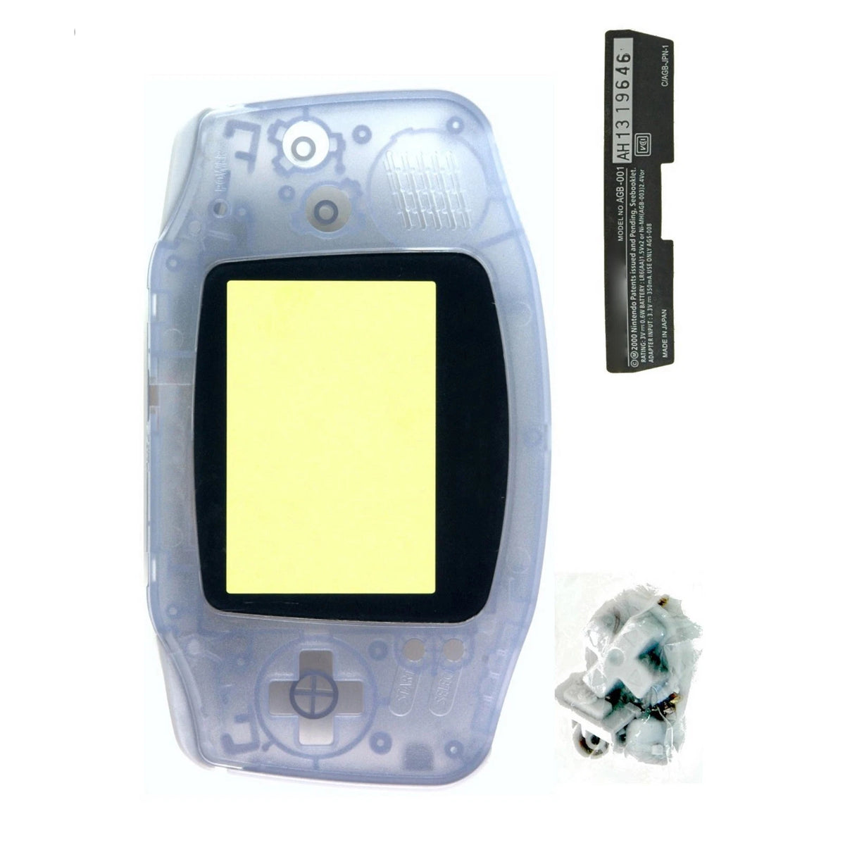 Transparent Full Housing Case for Gameboy Advance (GBA)
