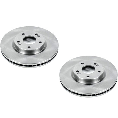 Set of 2 Powerstop Brake Discs Front for Hyundai Santa Fe (2007–2009)
