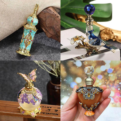 Retro Vintage Perfume Bottle for Essential Oils (Reusable)