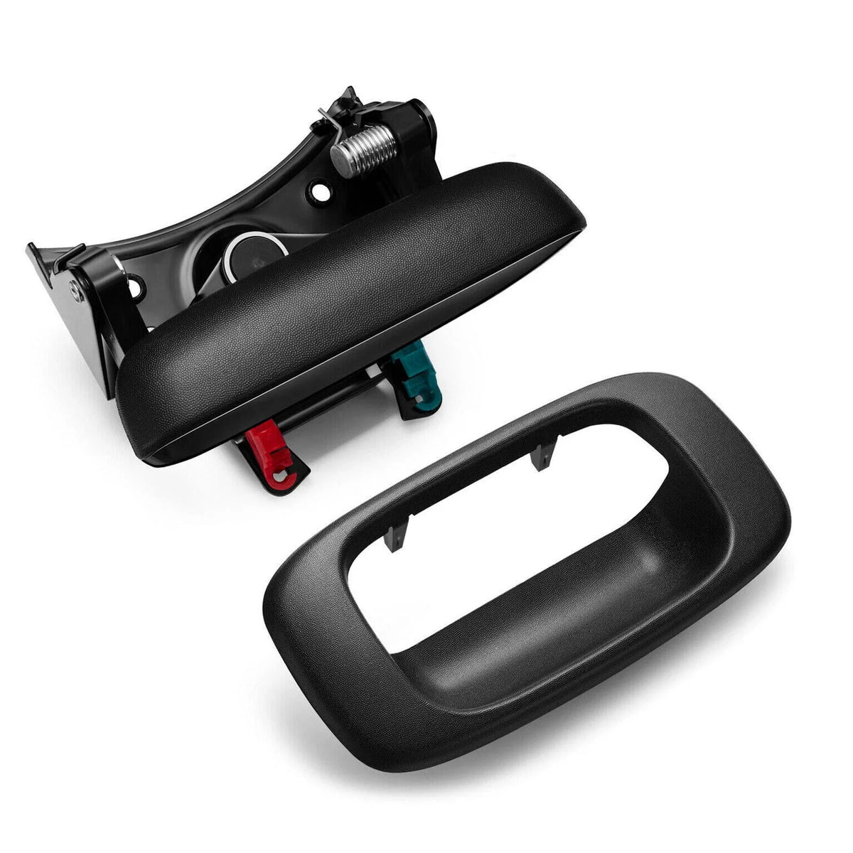 Tailgate Latch Handle + Bezel Trim for Chevy Silverado 2500 1999-2007