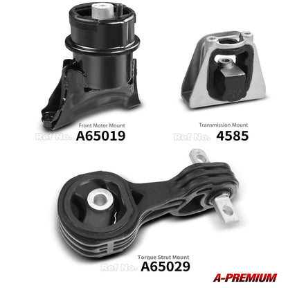 3X Engine Motor & Transmission Mount for Honda Civic (2006–2011) 50850-SNC-A91, EM-5906