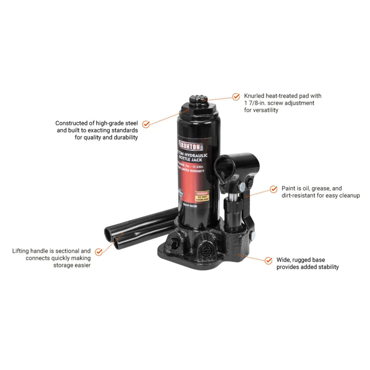 2-Ton Hydraulic Bottle Jack for Ironton (3075956)