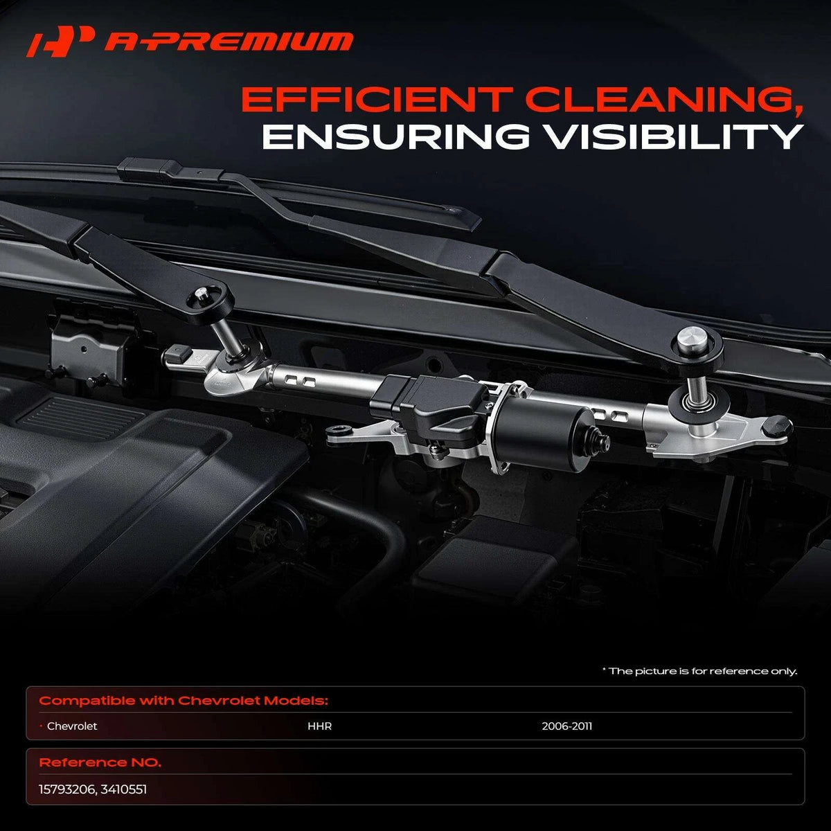 Windshield Wiper Linkage for Chevrolet HHR (2006–2011) 15793206, 3410551, 602212
