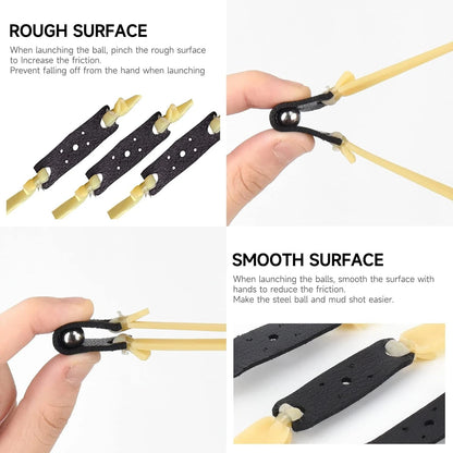 2X Thickened 2.0mm Flat Rubber Slingshots for