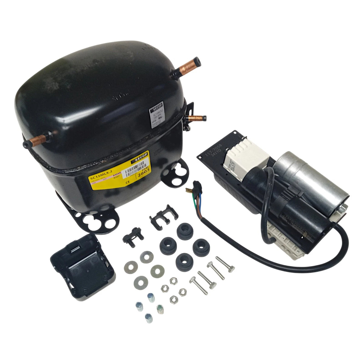 Secop SC15MLX.2 Compressor for Hermetic Refrigeration (230V, 9433 BTU)