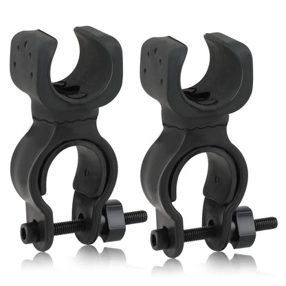 2X Cane Holder for Walker, Universal Rollator, Black