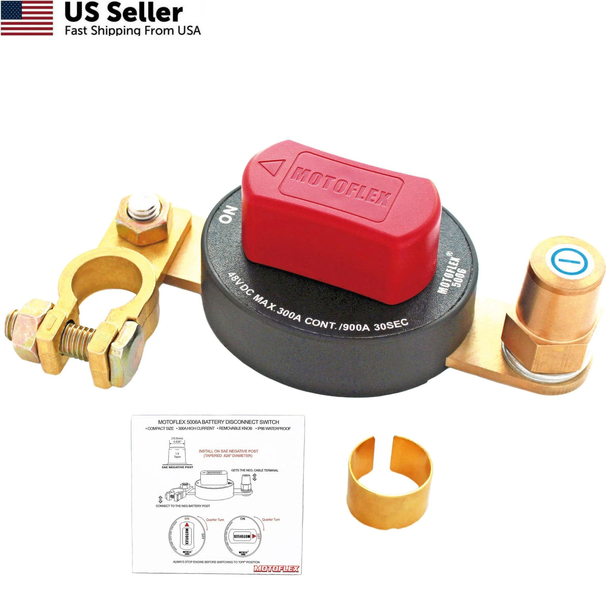 Battery Disconnect Switch for Universal Applications (12V-48V)