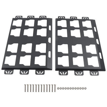 Set of 2 All-Steel 100lbs Black Toolbox Fixed Racks