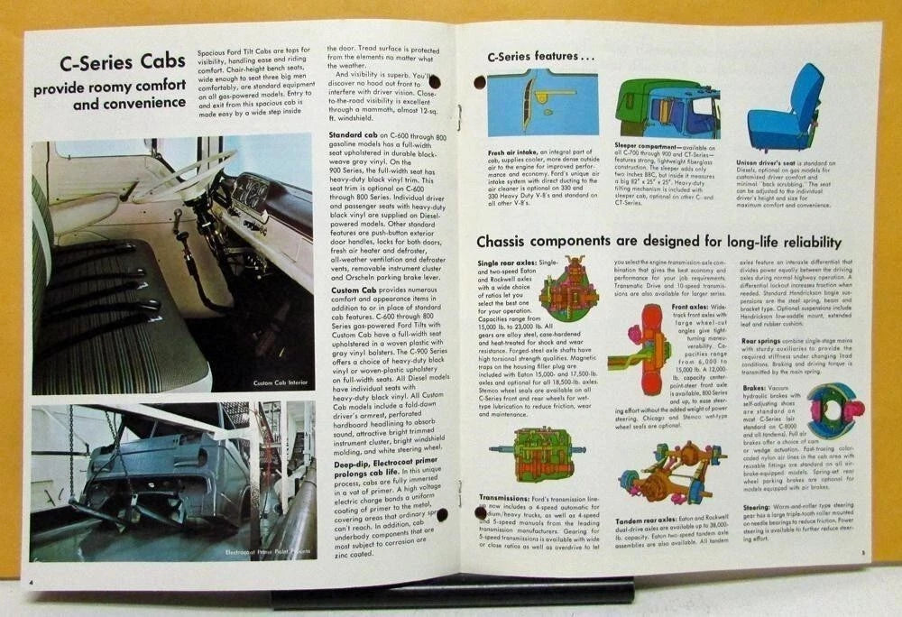 Sales Brochure for Ford Tilt Cab C Series Trucks (1972)