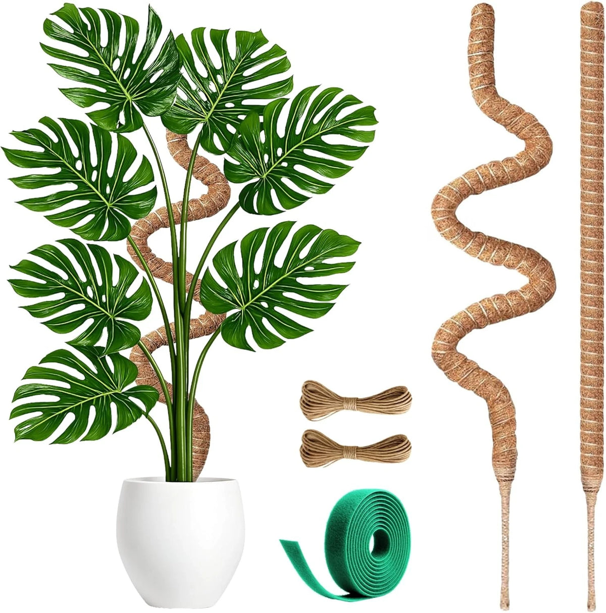 2 Pack 48 Inch Moss Pole for Monstera (Tall 2-Pack)
