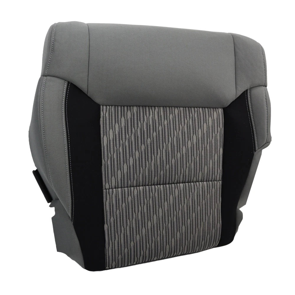 Front Driver Bottom Cloth Seat Cover for Toyota Tundra (2014–2021) Gray/Black