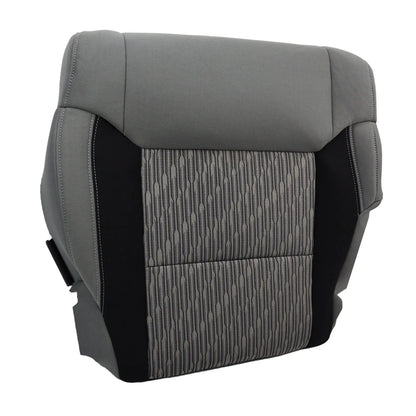 Front Driver Bottom Cloth Seat Cover for Toyota Tundra (2014–2021) Gray/Black