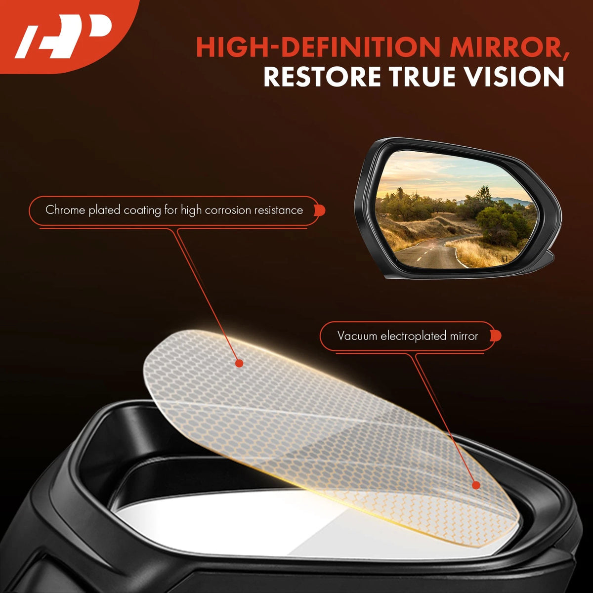 Driver Power Mirror for Hyundai Elantra (2019–2020) 87610F2670, 87610F3540