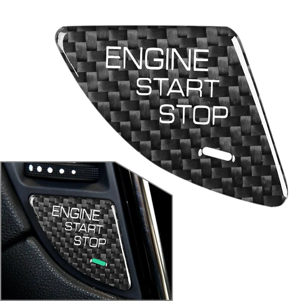Carbon Fiber Engine Start Stop Button Trim for Cadillac ATS (2013–2019)