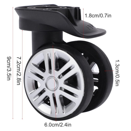 1 Pair Luggage Suitcase Wheels for Trunk (Universal Fit)