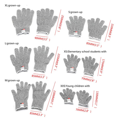 Level 5 Cut Resistant Gloves - 1 Pair for Kitchen Use