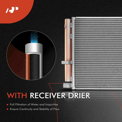 Cooling Kit Set of 2 Aluminum Radiator & AC Condenser for Lexus GS450h (2013–2016) 1640031820, 940571, 13340