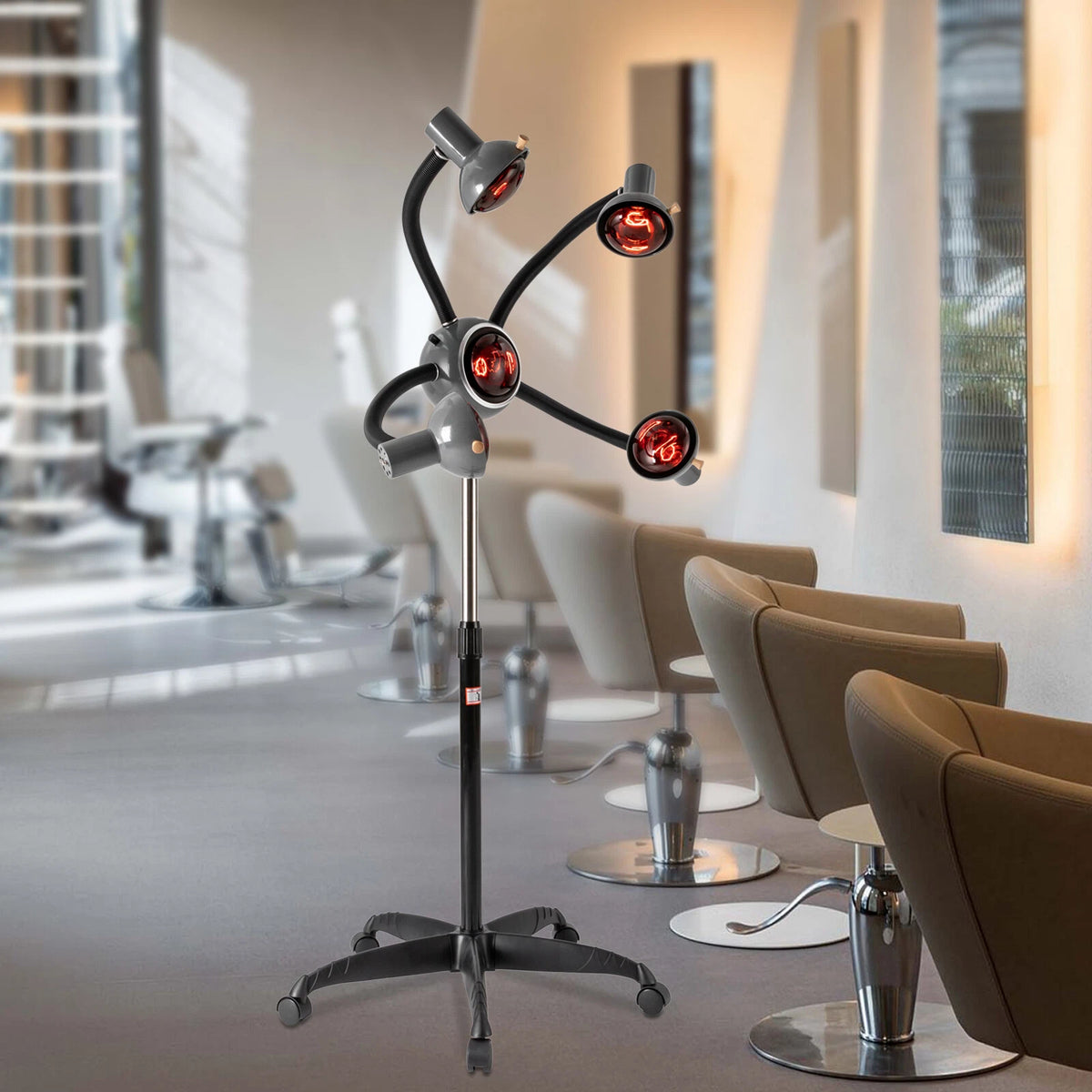 5 Head Infrared Light Therapy Lamp for Hair Perming and Dyeing
