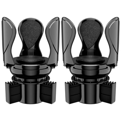 2X Car Cup Holder Expander for Universal Fit (Black)