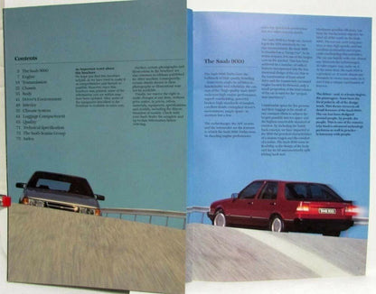Sales Brochure Book for Saab 9000 (1986)