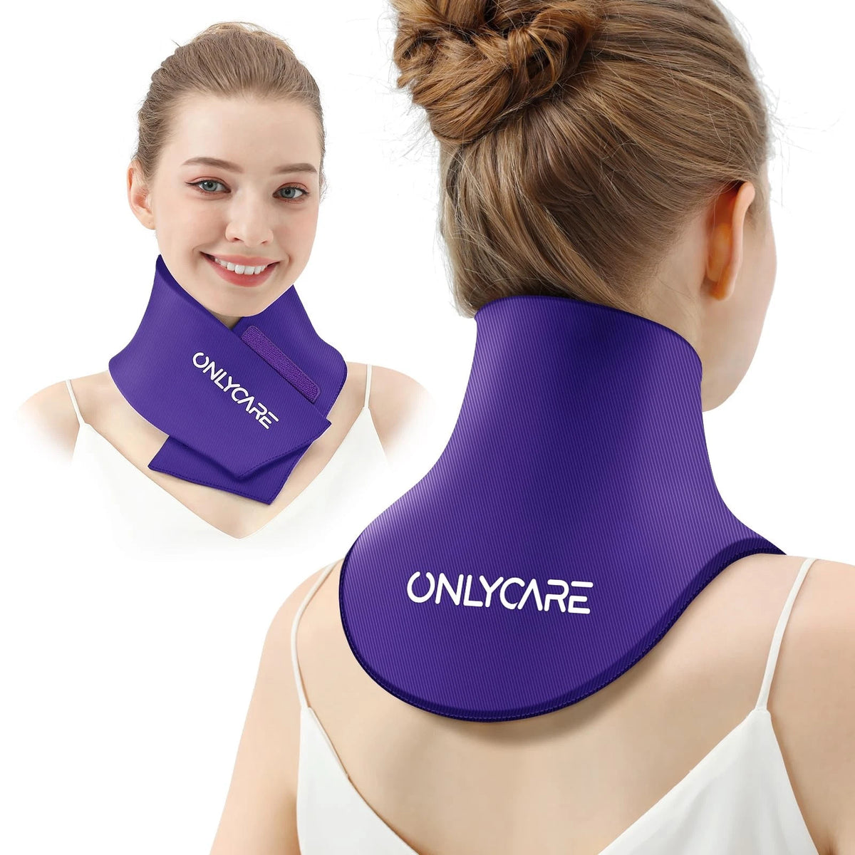 Neck Ice Pack Wrap Gel for Shoulder (One Size) - Purple