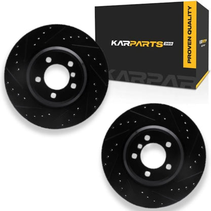 Rotor Set for BMW X1 (2013–2015) ALX-PAU-DF-8002-31017-CLA6, Drilled & Slotted