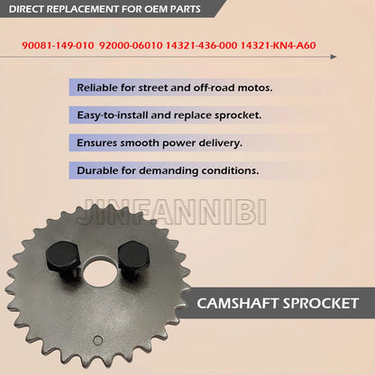 Camshaft Sprocket 30T for Honda XR100R (1985–2003) 14321-436-000 14321-KN4-A60