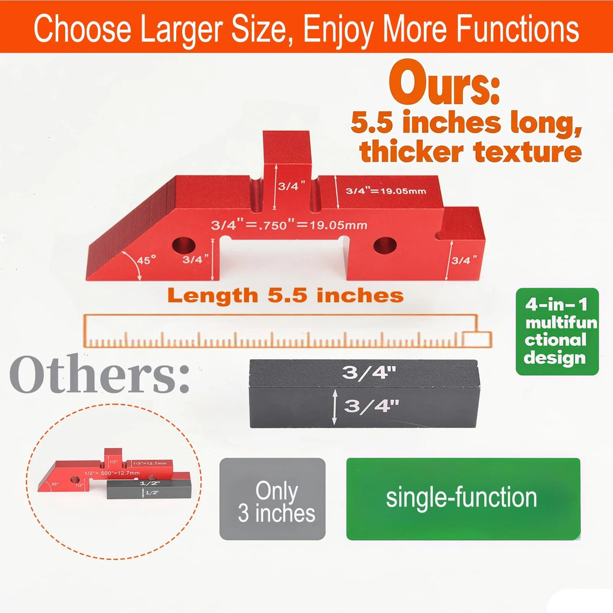 14pcs Aluminum Table Setup Blocks for Woodworking