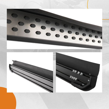 Running Board Side Step Rails Black Nerf Bars for 2020-2023 Highlander