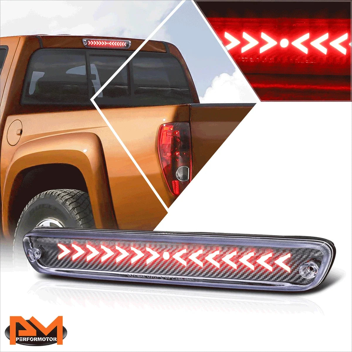 Third Tail Brake Light with Sequential Arrow LEDs for Canyon/Colorado 2004-2012