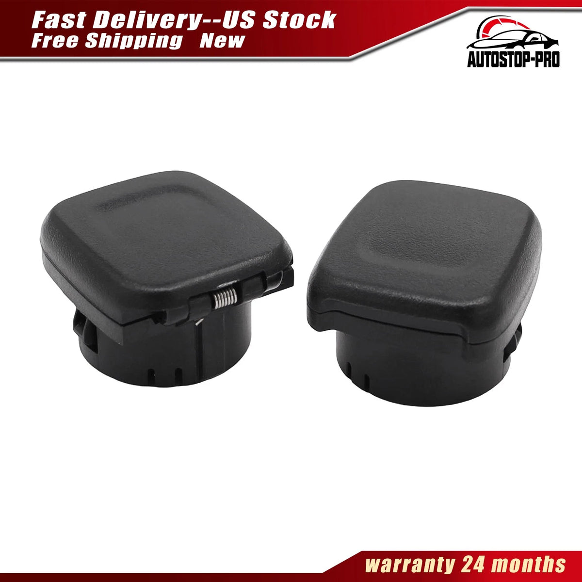 Pair Center Console Power Outlet Cap for Chevrolet Tahoe (2015–2016) 13580623, 84090238