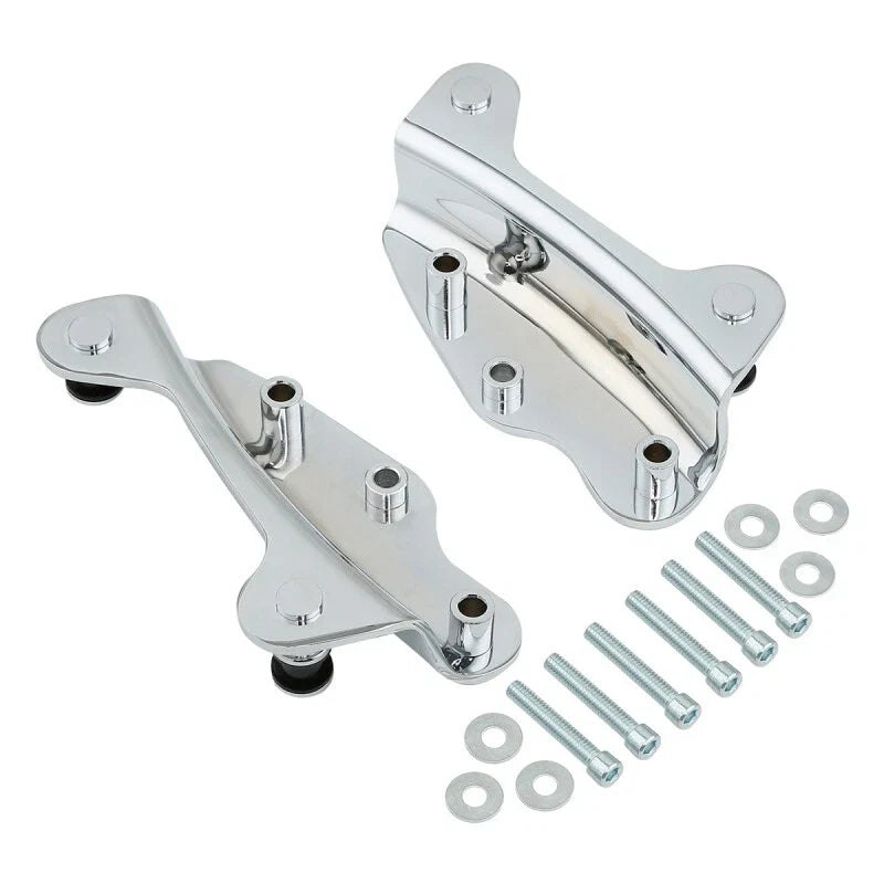 Chrome 4 Point Docking Hardware Kit for Harley Street Glide (2009–2013)
