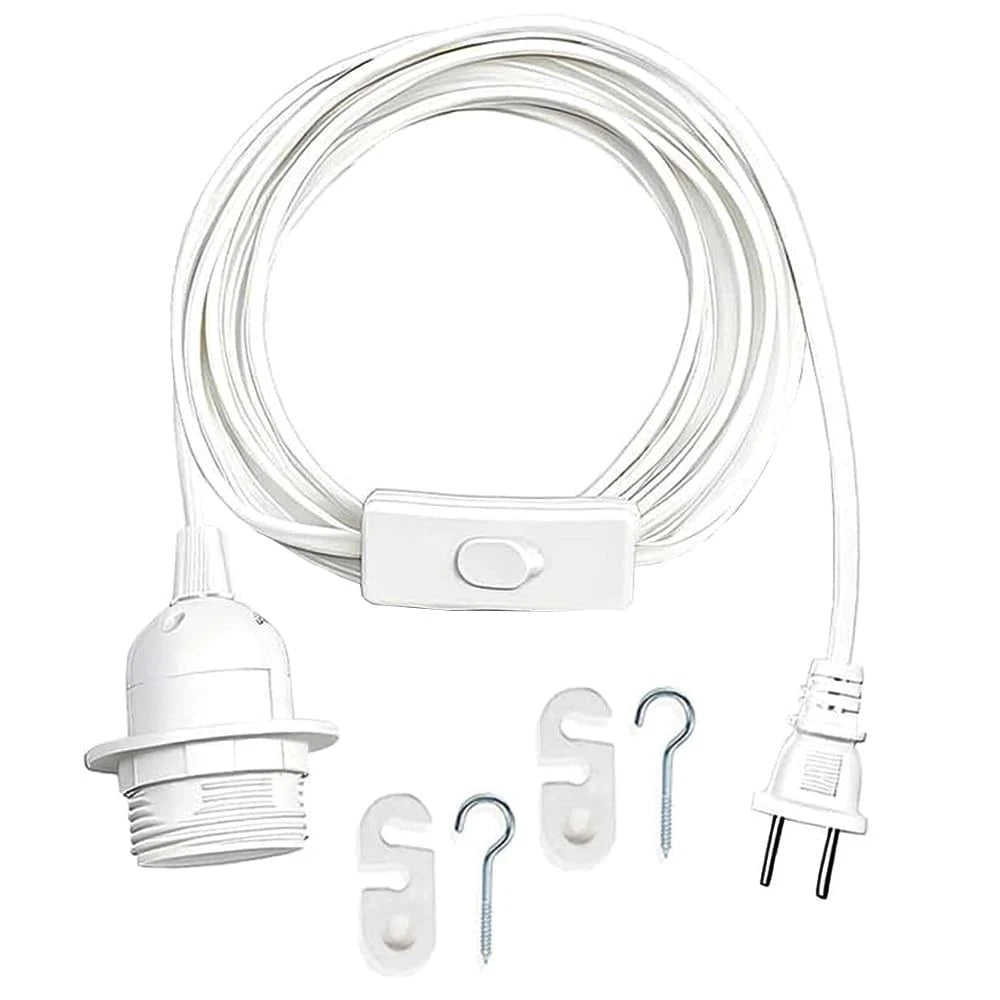 20ft Pendant Light Extension Cord with On/Off Switch