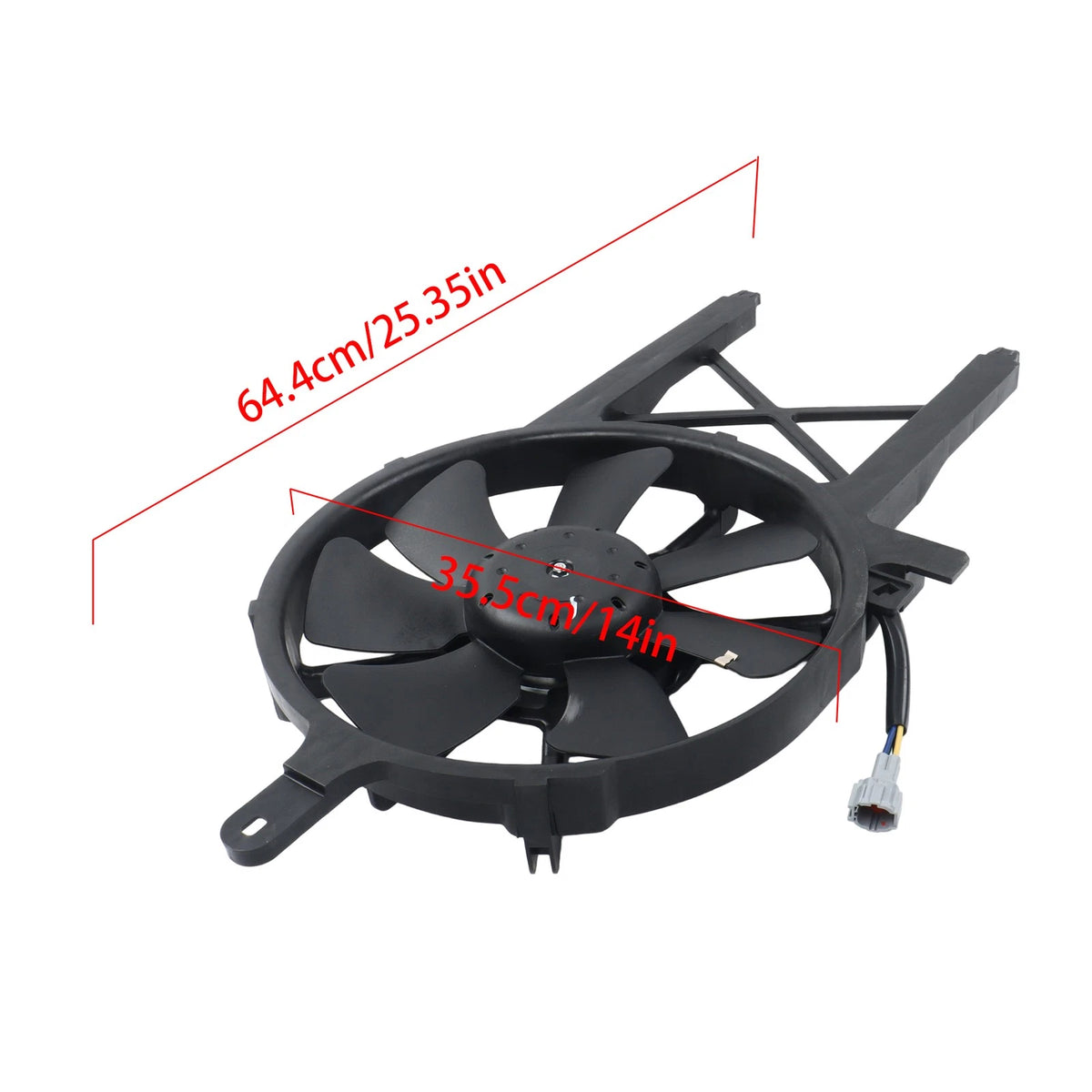 Radiator Condenser Cooling Fan for Nissan Frontier/Pathfinder (2005–2007) BCK97955K, 92120EA200, 92120ZL00A, 620451